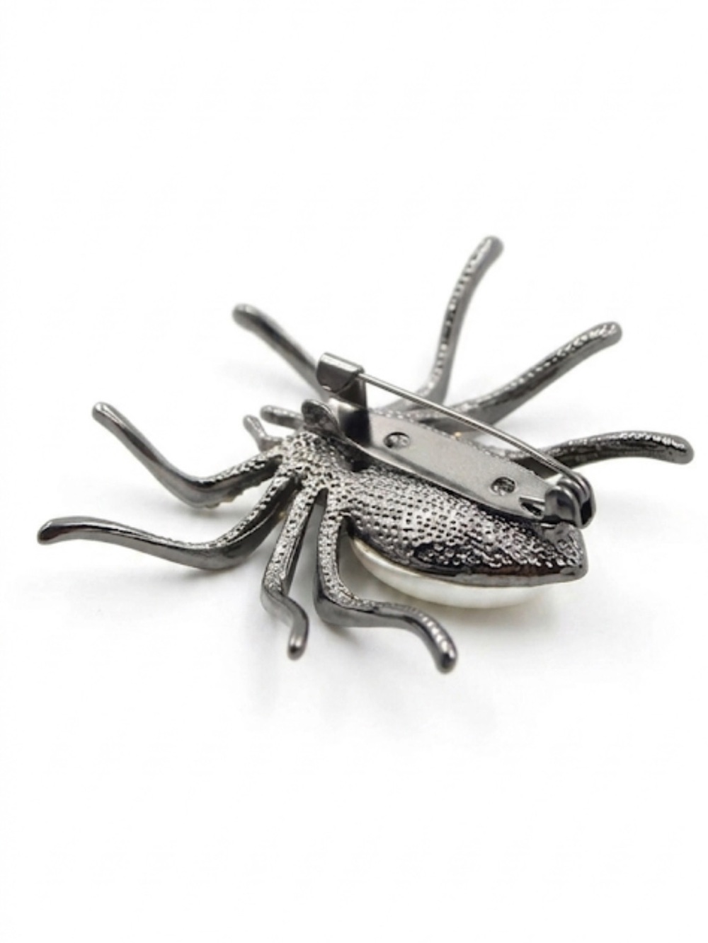 NWT Sparkly Rhinestone Spider Lapel Pin Large Gemstone Insect Brooch Halloween - Picture 3 of 6